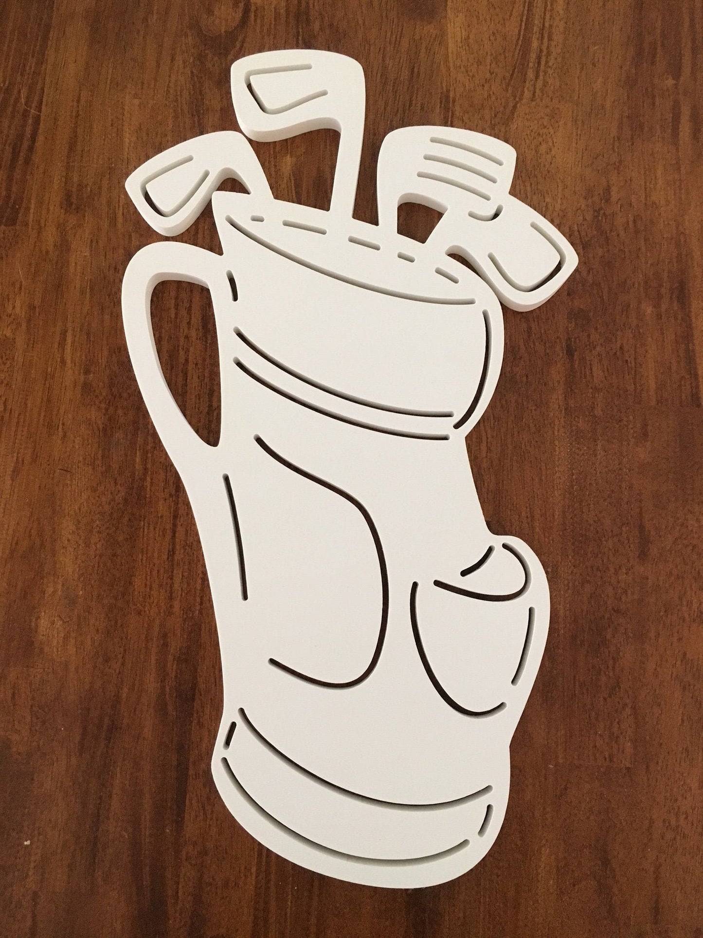 Wall Art, Golf Bag, Tropical, Outdoor Decor, Housewarming Gift, Nautical, Coastal, Custom, PVC Wall Art, Long Lasting