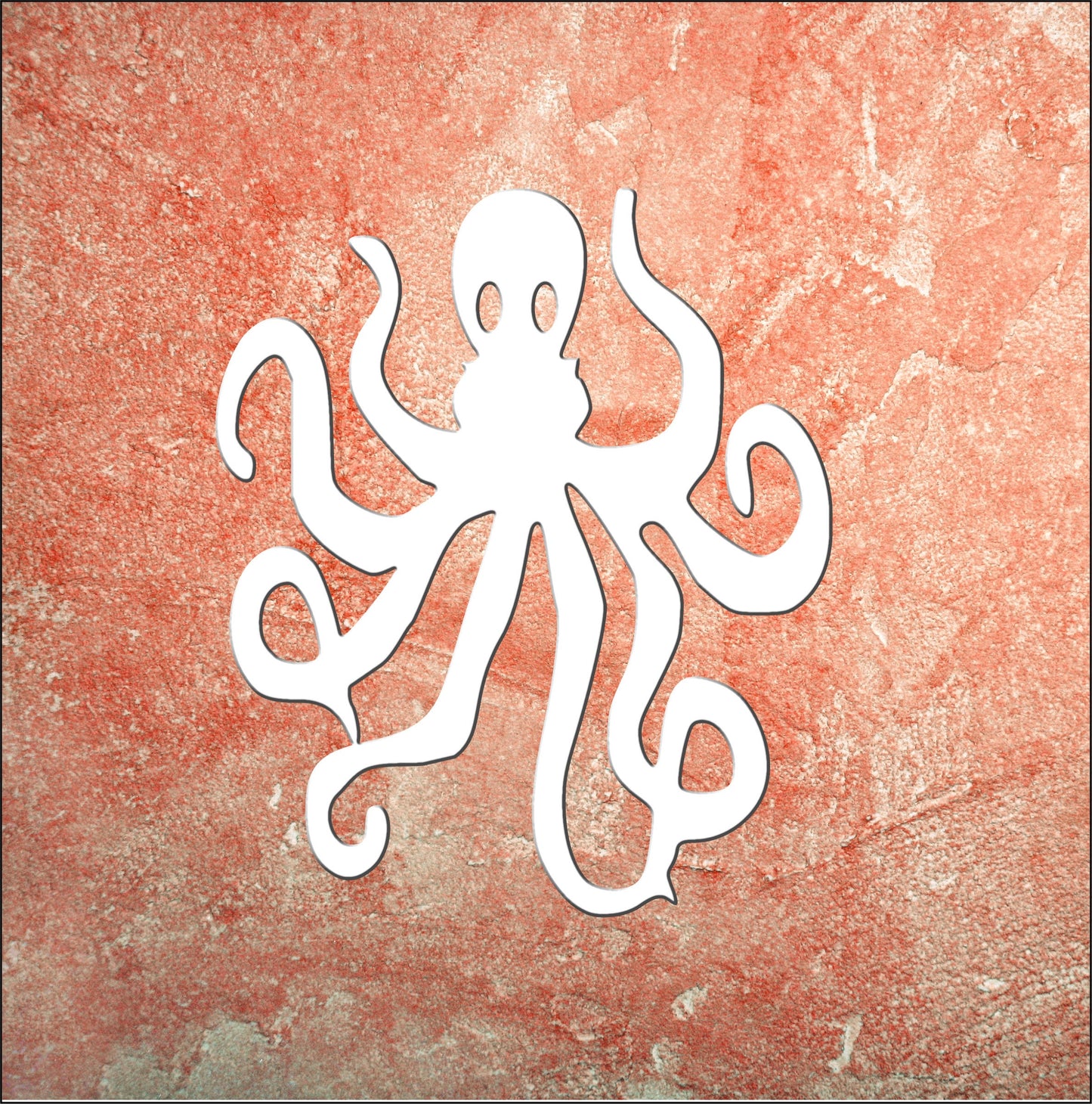 Wall Art, Octopus, Tropical, Outdoor Decor, Housewarming Gift, Nautical, Coastal, Custom, PVC Wall Art, Long Lasting