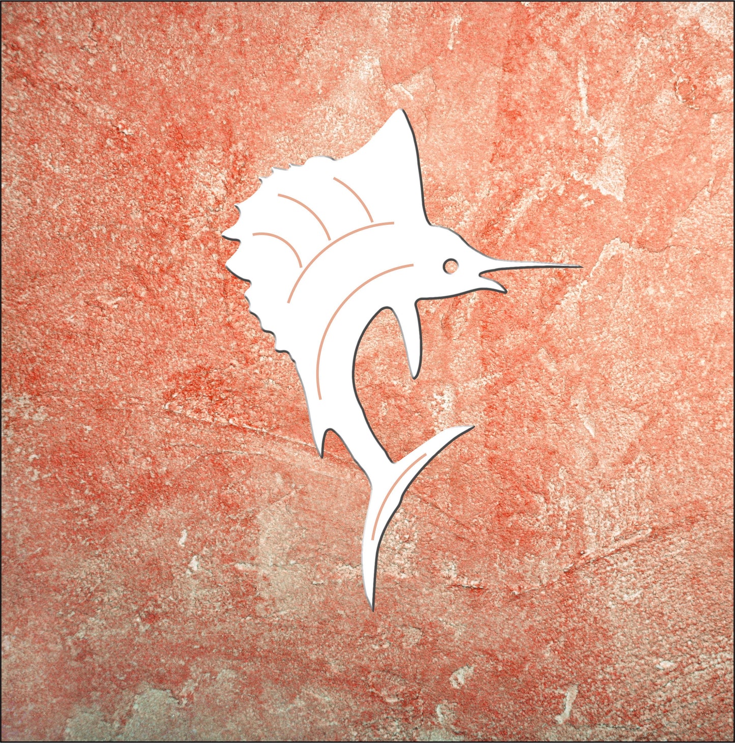 Wall Art, Sailfish, Tropical, Outdoor Decor, Housewarming Gift, Nautical, Coastal, Custom, PVC Wall Art, Long Lasting