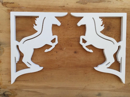 Screen Door Decor - Horse Small X2, Custom Mailbox, Bracket, Outdoor Decor, 7x9 inch Free Shipping to Mainland USA