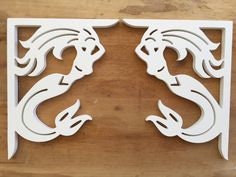 Screen Door Decor - Mermaid Small X2, Custom Mailbox, Bracket, Outdoor Decor, 7x9 inch Free Shipping to Mainland USA