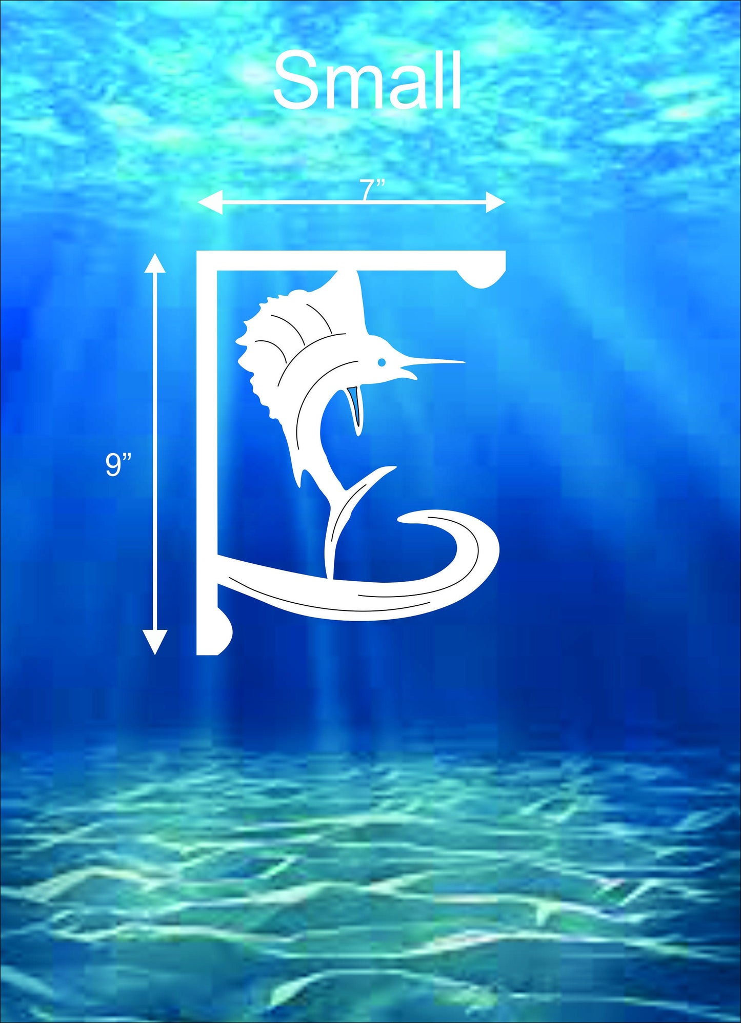 Mailbox Bracket - Sailfish - Small 7" x 9"