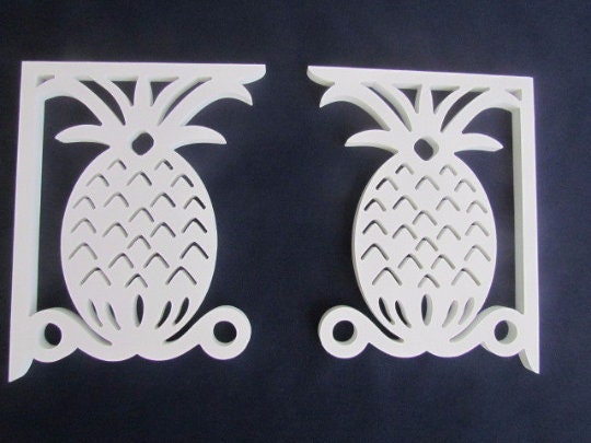 Screen Door Decor - Pineapple Small X2, Custom Mailbox, Bracket, Outdoor Decor, 7x9 inch Free Shipping to Mainland USA
