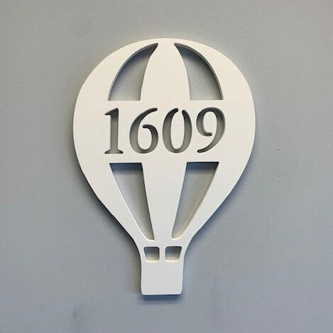 House Number Plaque - Hot Air Balloon