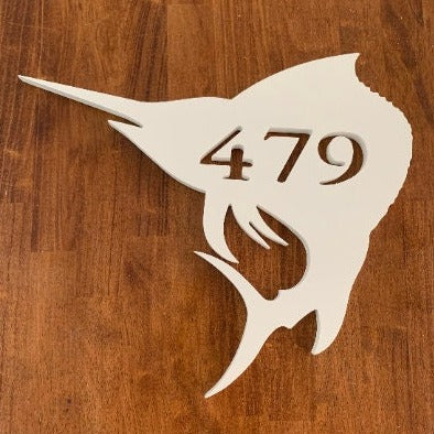 House Number Plaque - Sailfish