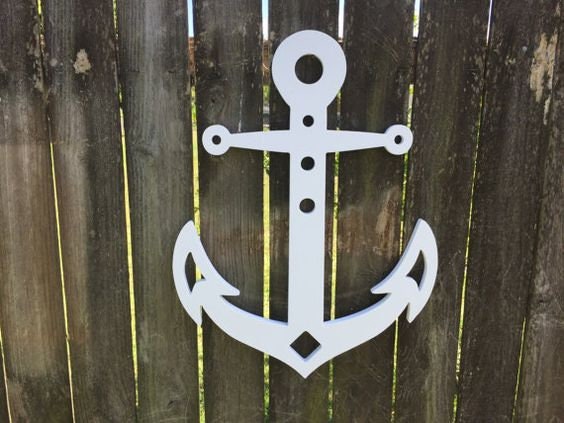 Wall Art, Anchor, Tropical, Outdoor Decor, Housewarming Gift, Custom, Coastal, Nautical, PVC Wall Art, Long Lasting