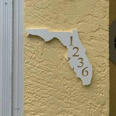 House Number Plaque - Florida