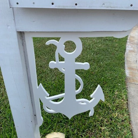 Mailbox Bracket - Anchor with Rope - Large 16" x 21"