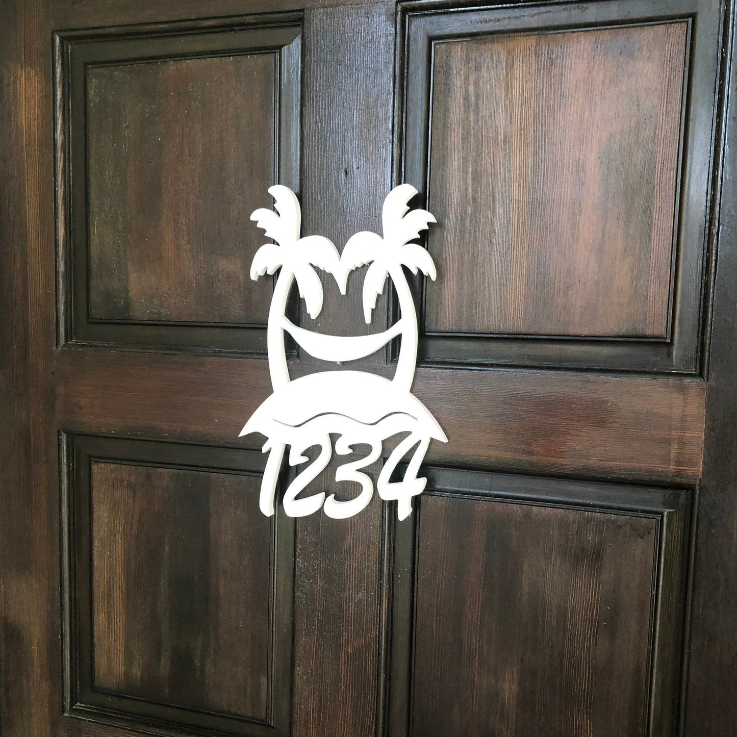 House Number Sign, Palm Tree Hammock