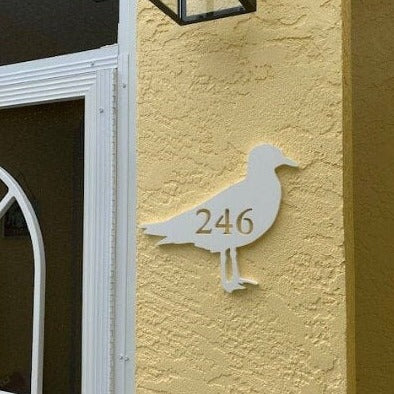 House Number Plaque - Seagull