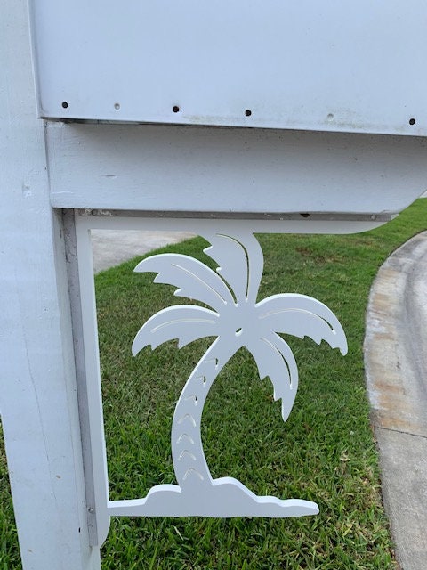 Mailbox Bracket - Palm Tree Island - Large 16" x21"