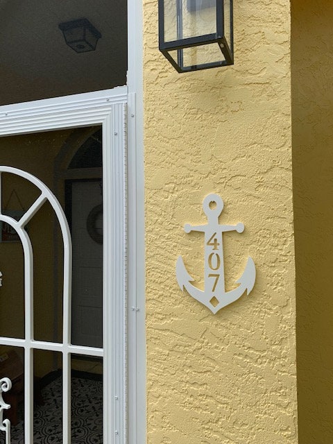 House Number Plaque - Anchor