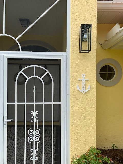 House Number Plaque - Anchor