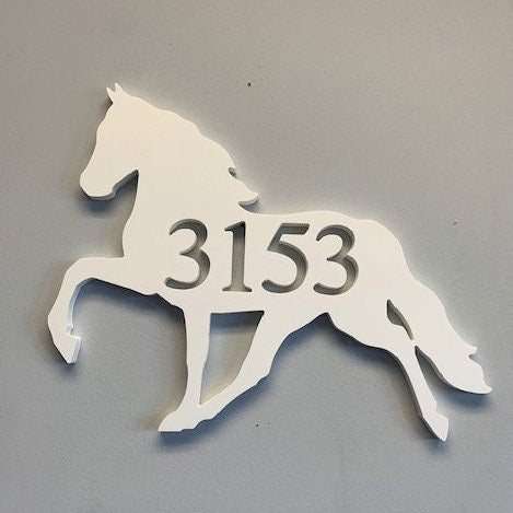 House Number Plaque - Horse