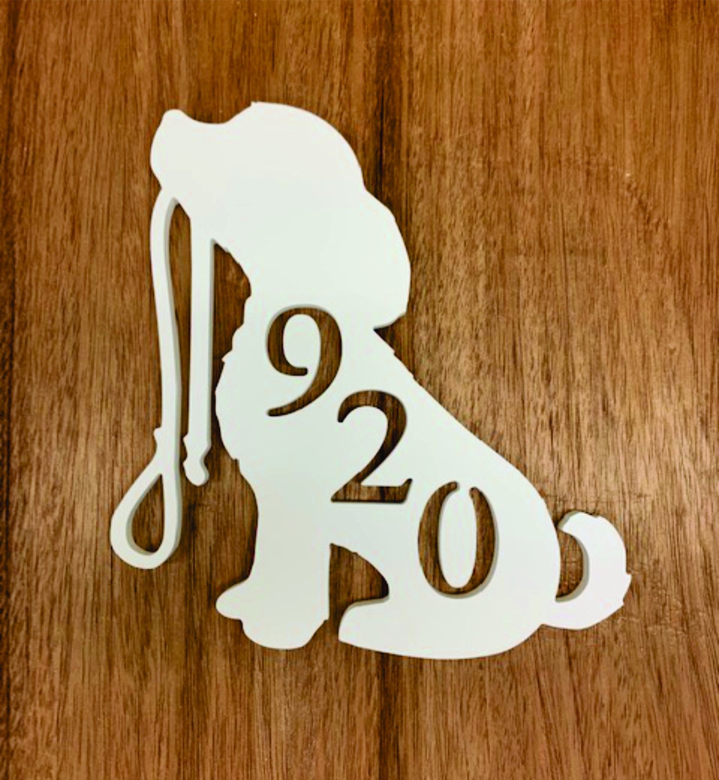 House Number Plaque - Puppy W/Leash