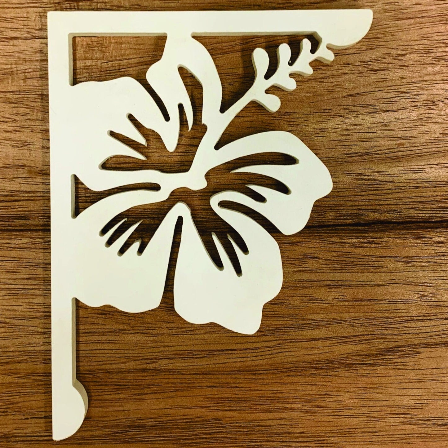 Mailbox Bracket - Hibiscus - Small 7" x 9"