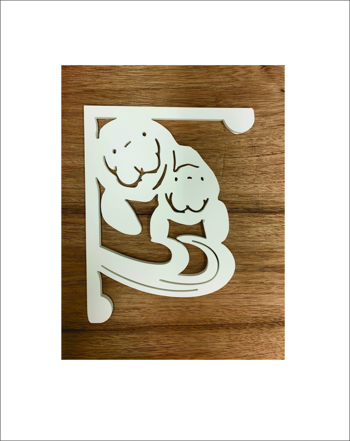 Mailbox Bracket - Manatee - Small 7" x 9"