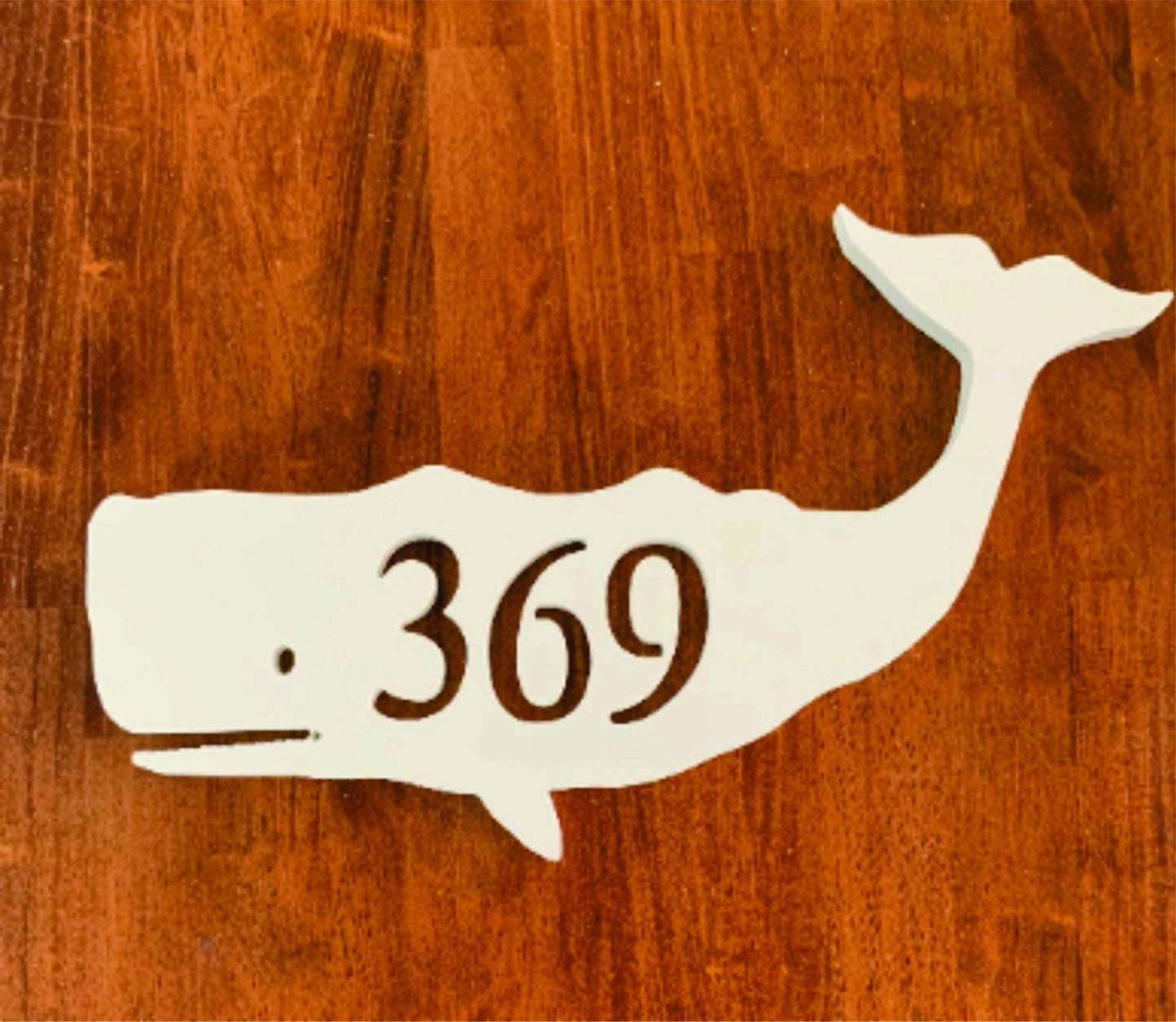 House Number Plaque - Whale