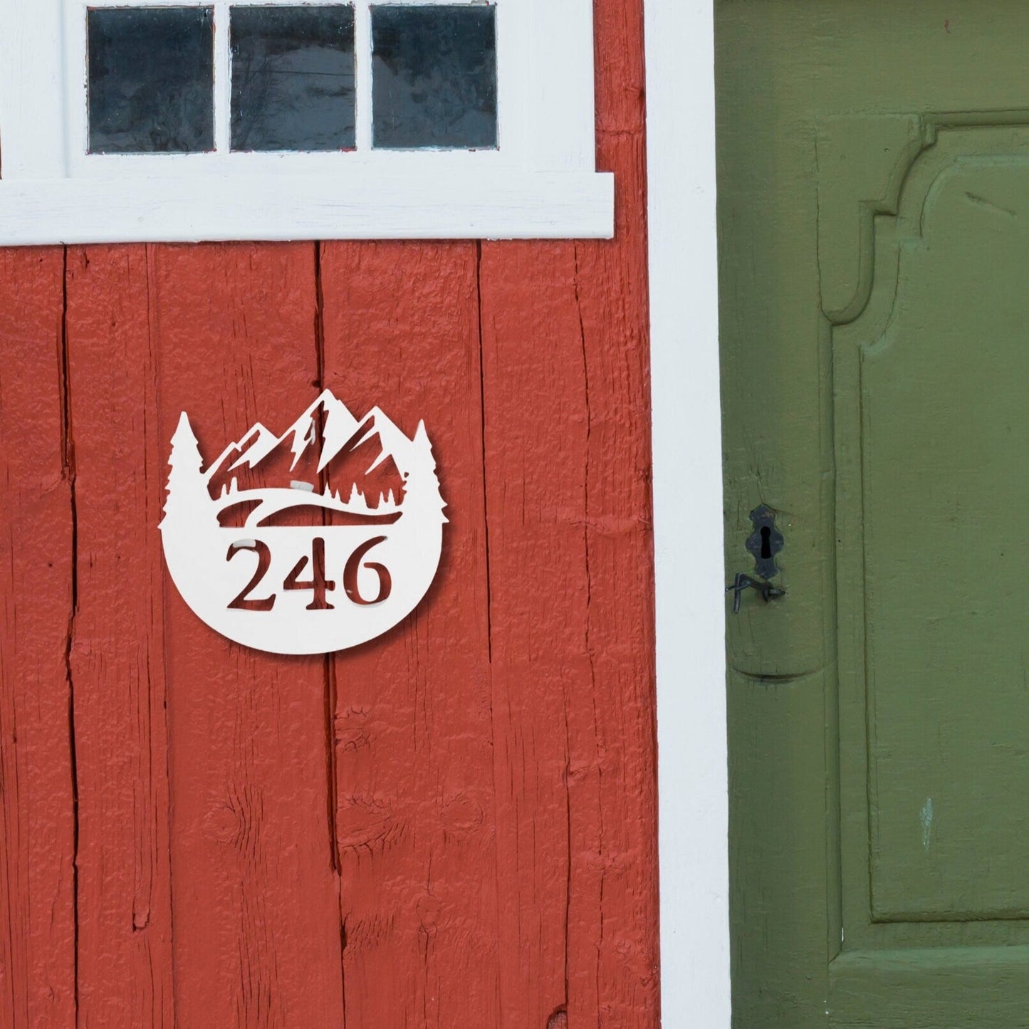 House Number Plaque - Mountain Range
