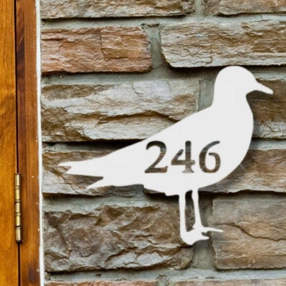 House Number Plaque - Seagull