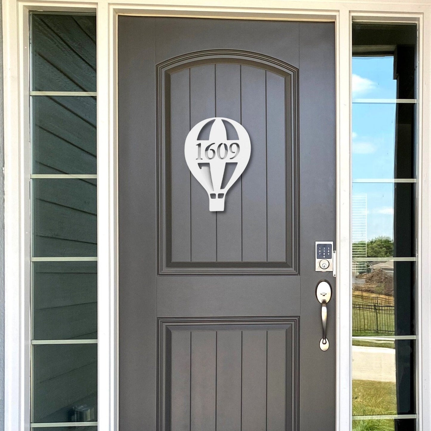 House Number Plaque - Hot Air Balloon