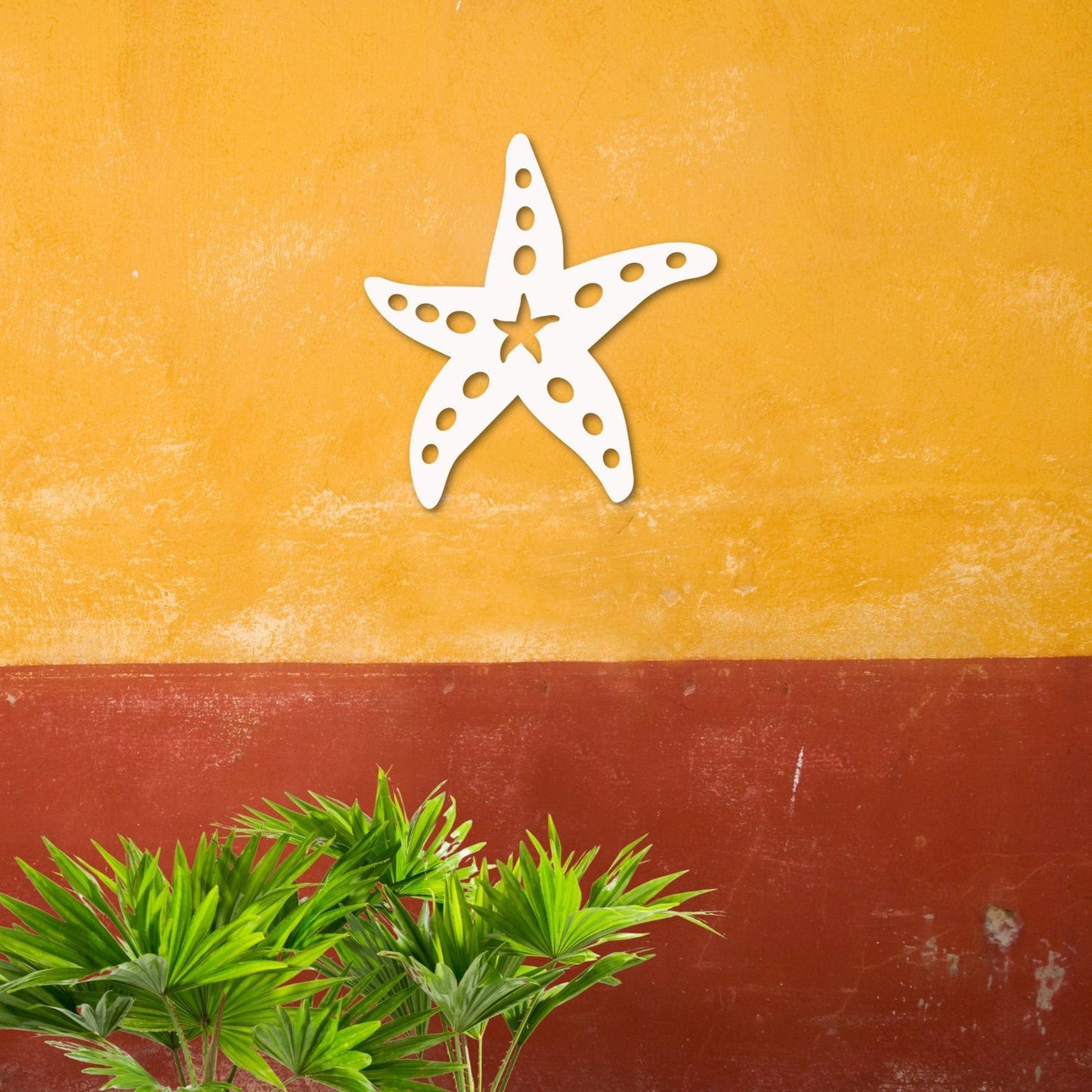 Wall Art, Starfish, Tropical, Outdoor Decor, Housewarming Gift, Nautical, Coastal, Custom, PVC Wall Art, Long Lasting