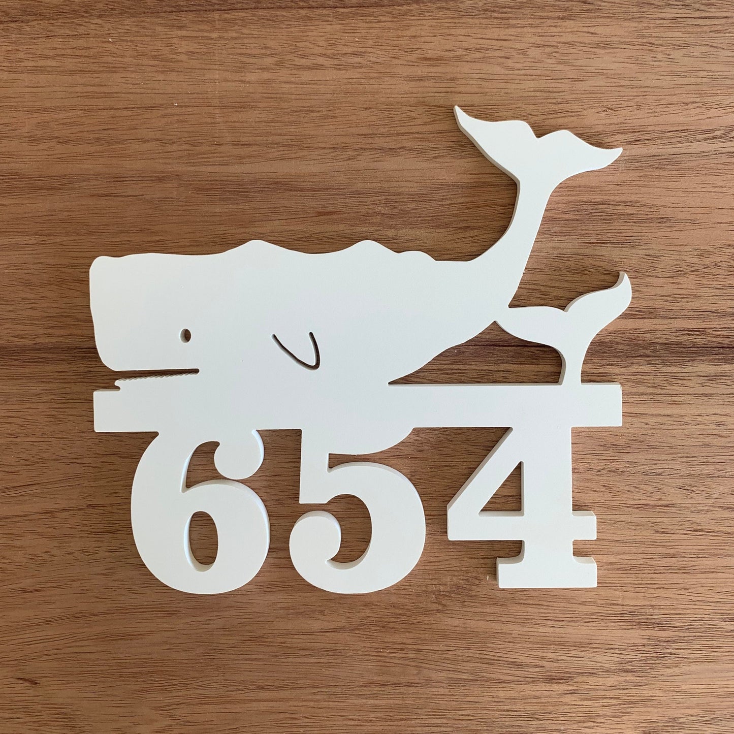 House Number Sign, Whale Tails