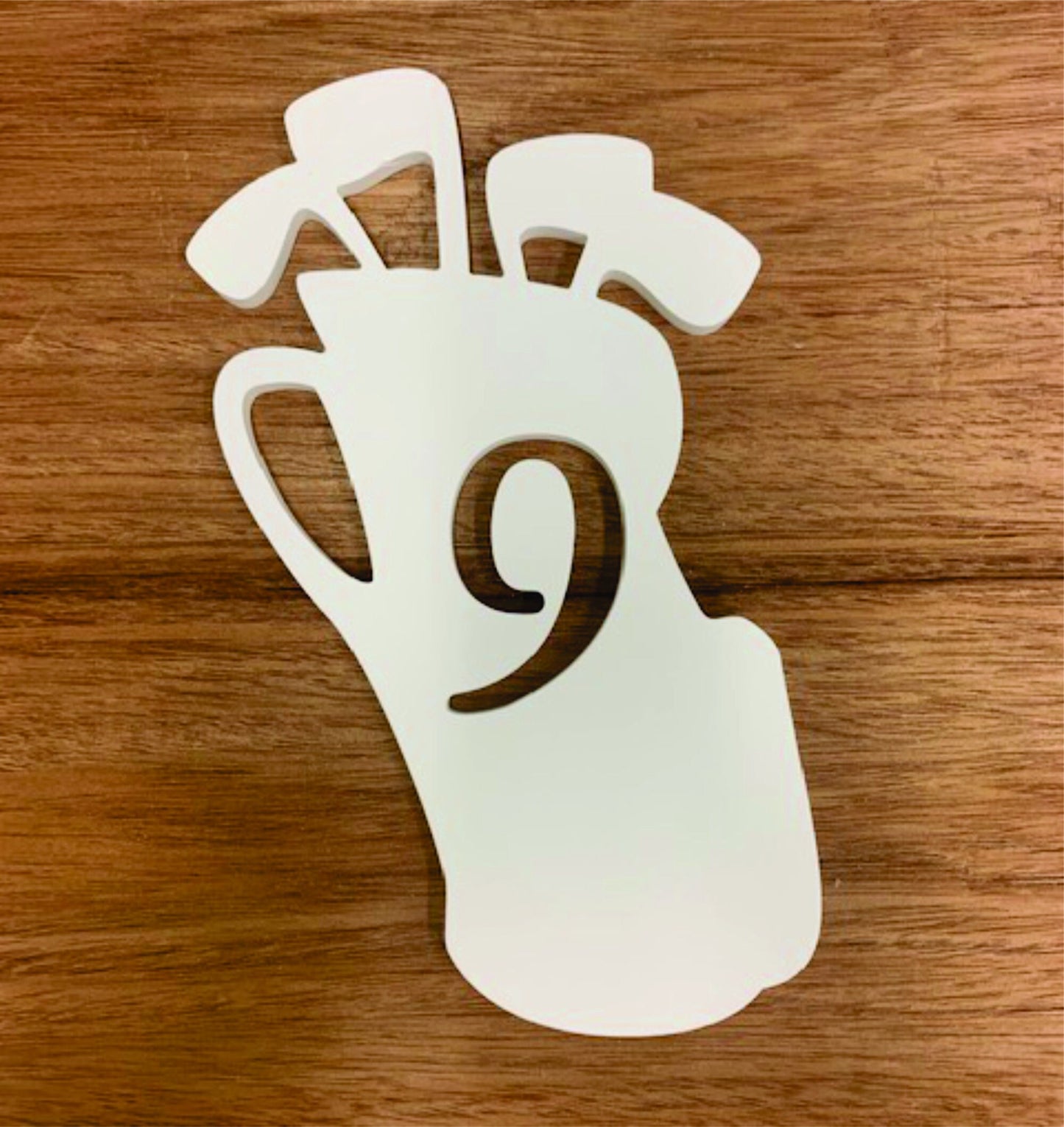 House Number Plaque - Golf Bag