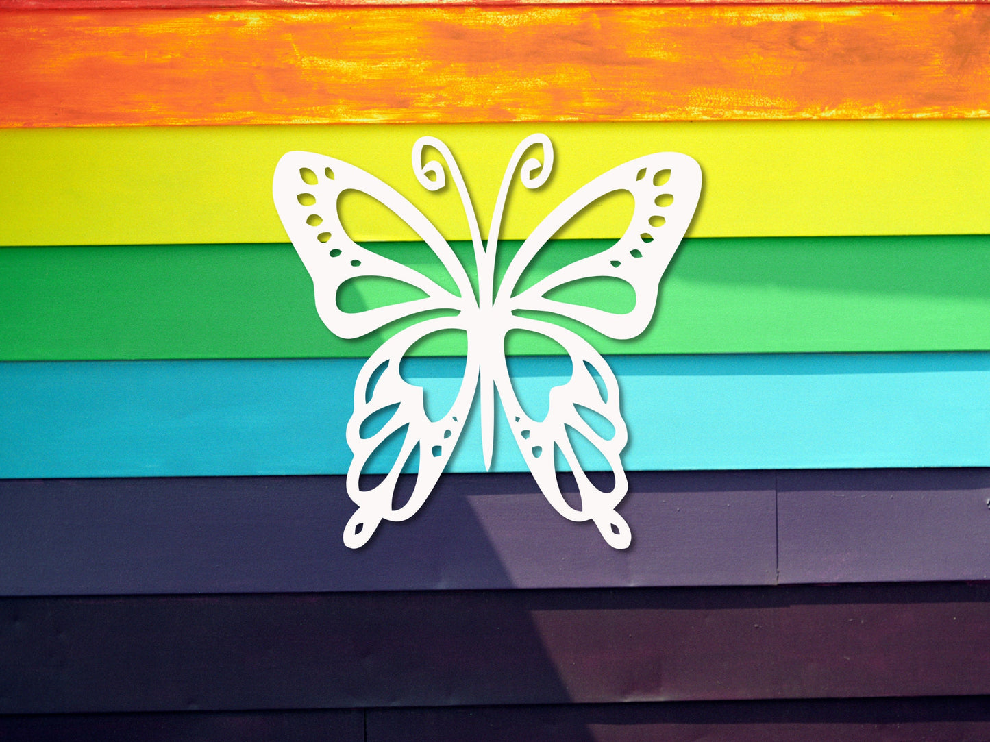 Wall Art, Butterfly, Tropical, Outdoor Decor, Housewarming Gift, Custom, PVC Wall Art, Long Lasting