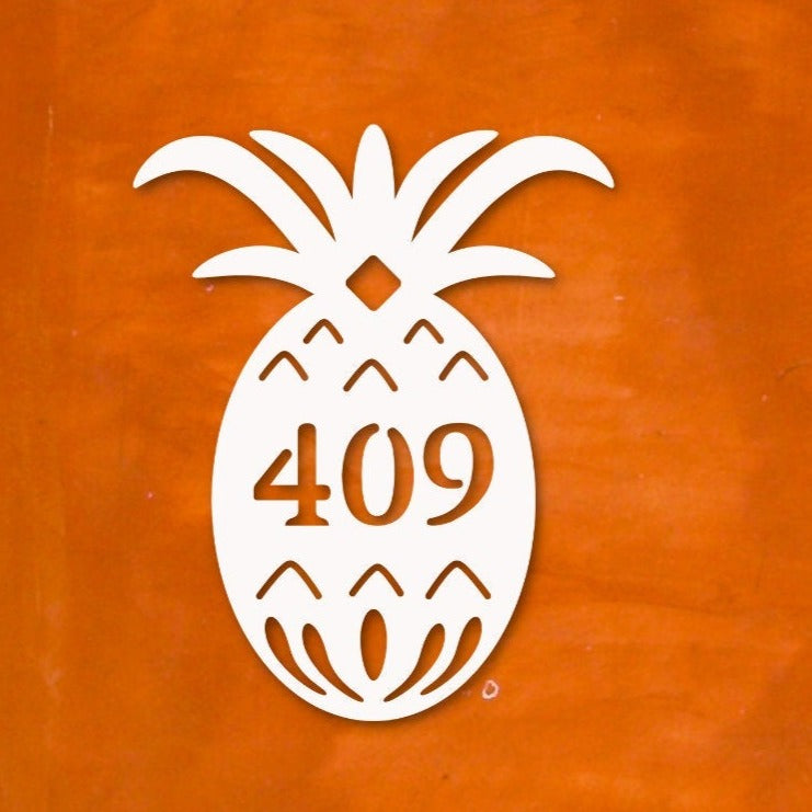 House Number Plaque - Pineapple Original