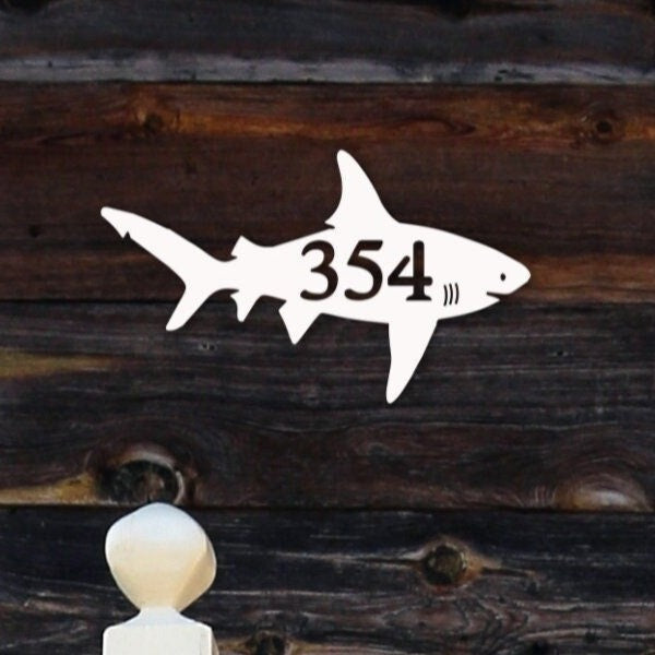 House Number Plaque - Shark