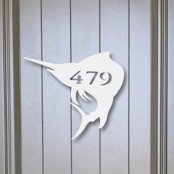 House Number Plaque - Sailfish