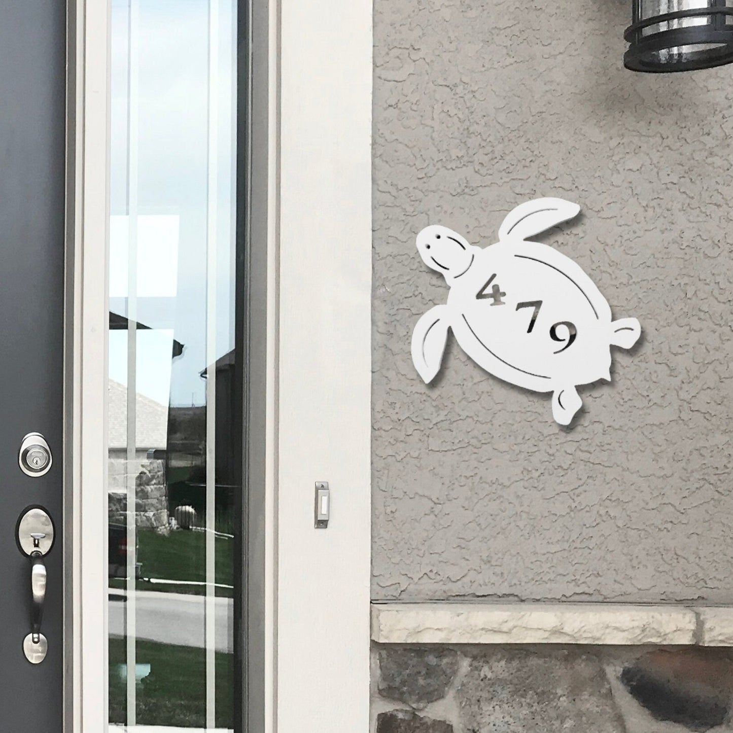 House Number Plaque - Turtle