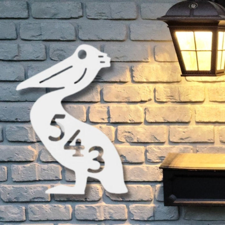 House Number Plaque - Pelican