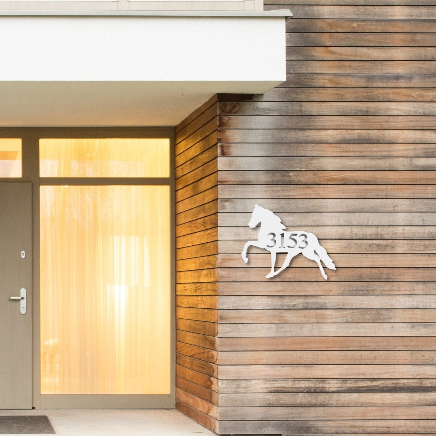 House Number Plaque - Horse