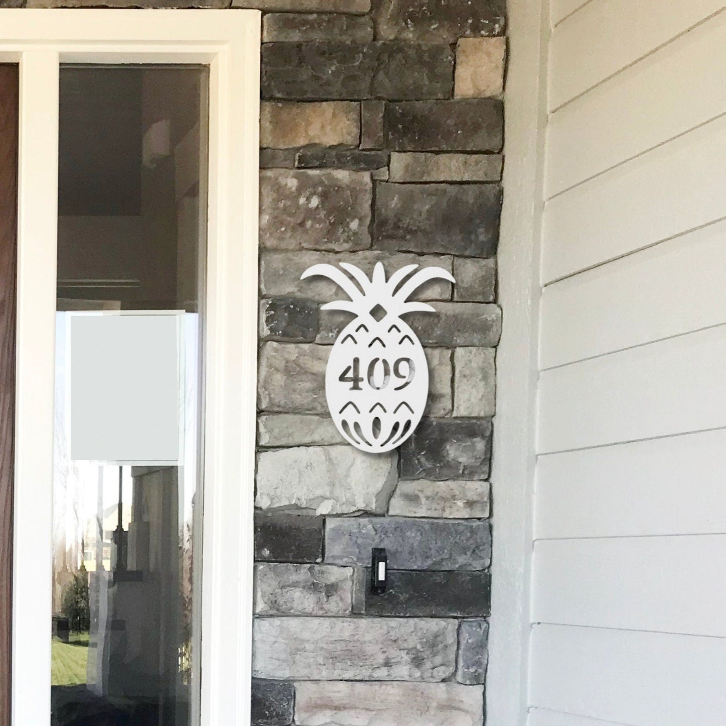 House Number Plaque - Pineapple Original