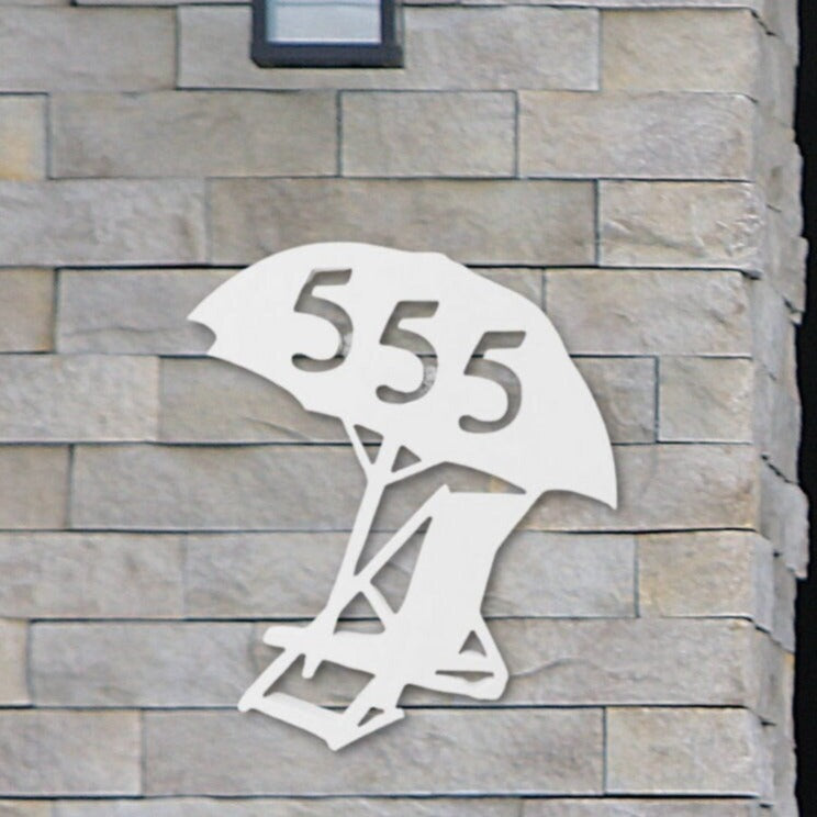 House Number Plaque - Deck Chair