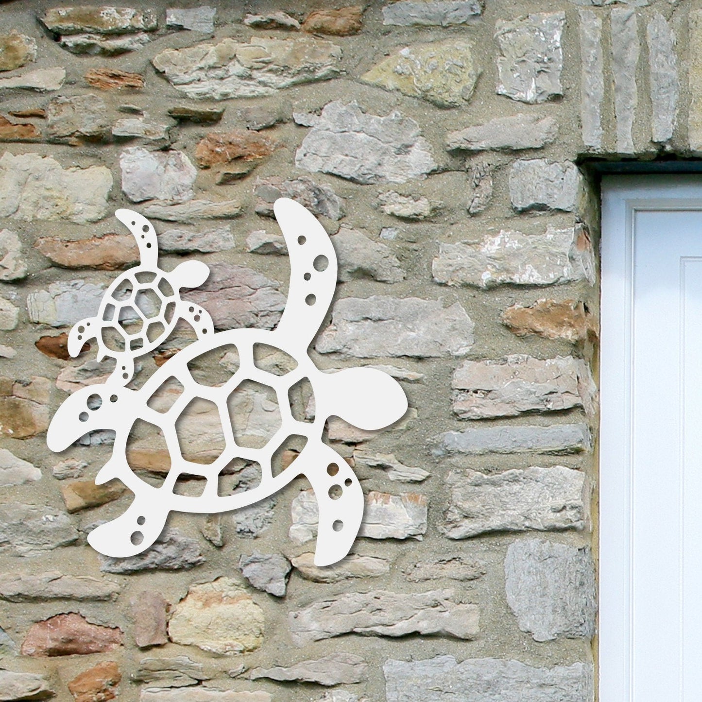 Wall Art, Turtle W/Baby 2021, Tropical, Outdoor Decor, Housewarming Gift, Custom, Coastal, Nautical, PVC Wall Art, Long Lasting