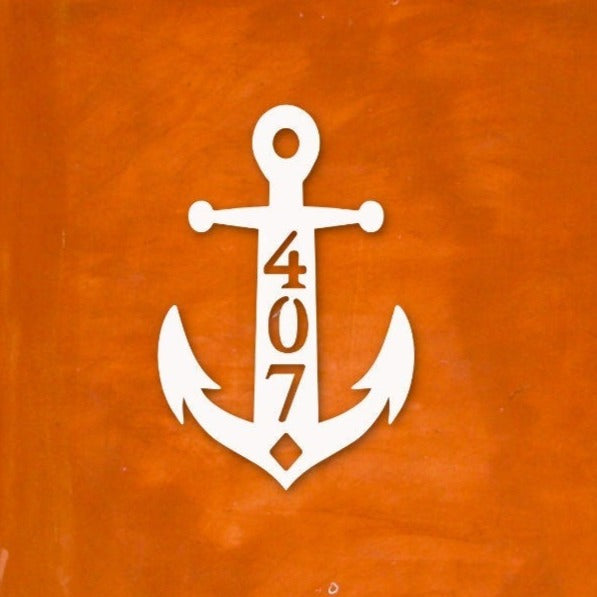 House Number Plaque - Anchor