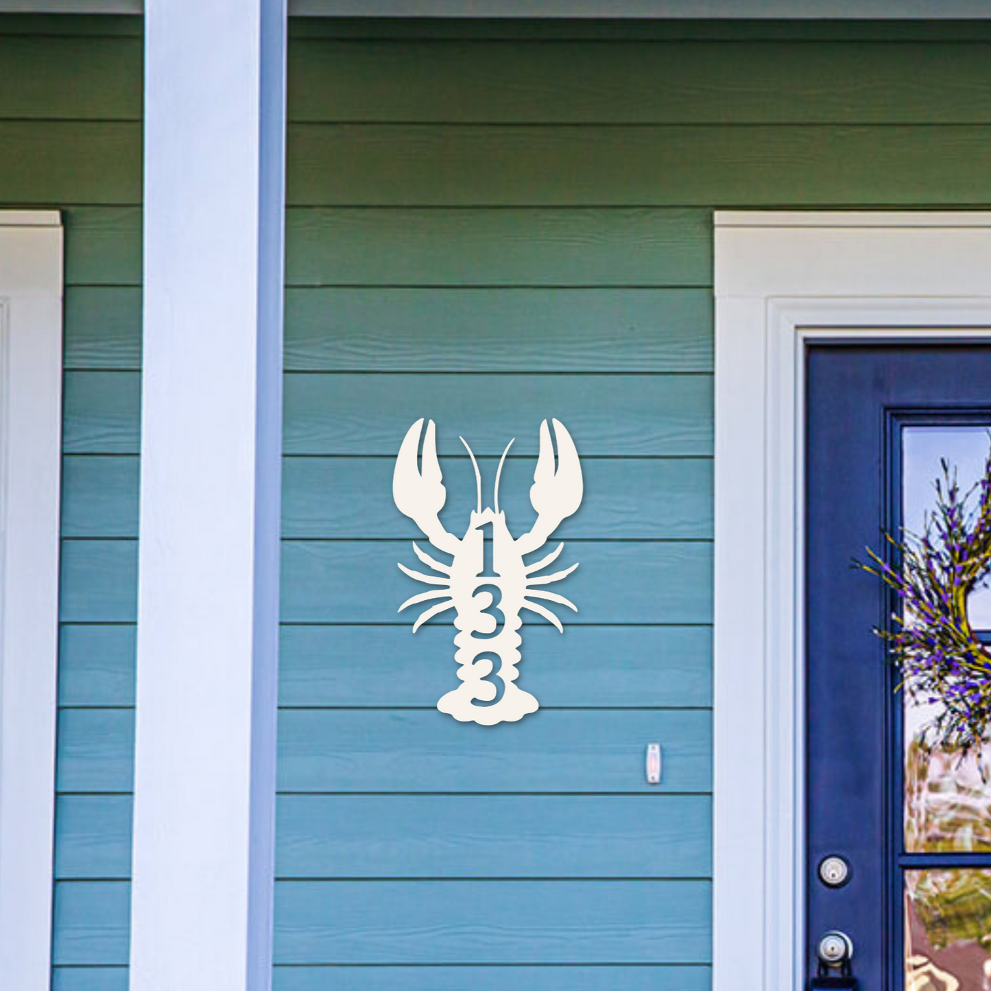 House Number Plaque - Lobster