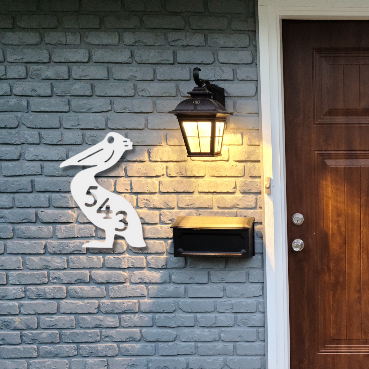 House Number Plaque - Pelican