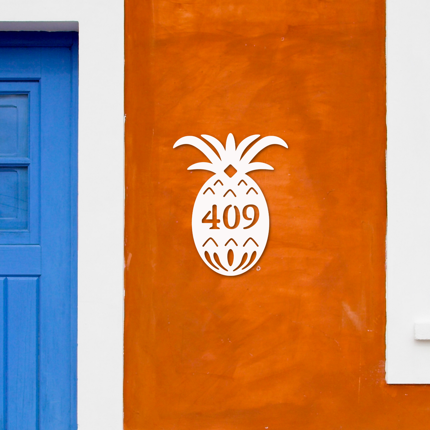 House Number Plaque - Pineapple Original