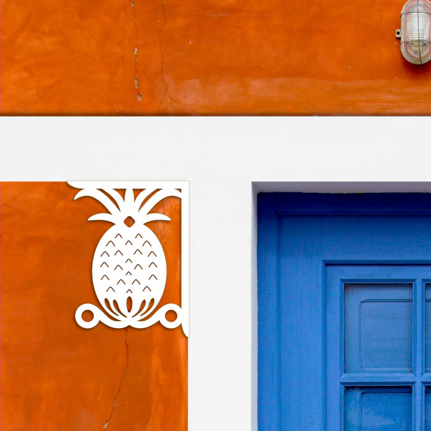 Mailbox Bracket - Pineapple - Small 7" x 9"