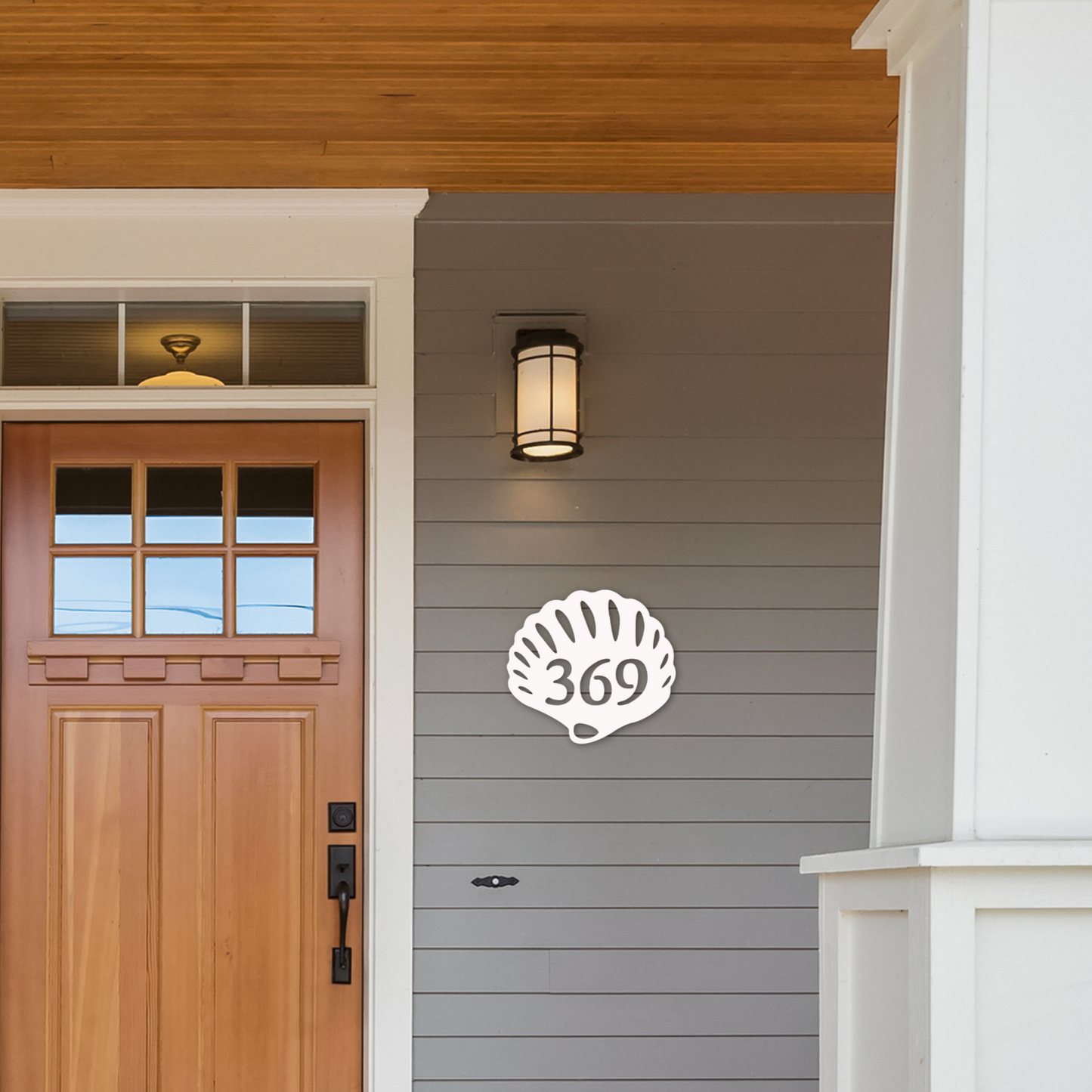 House Number Plaque - Seashell