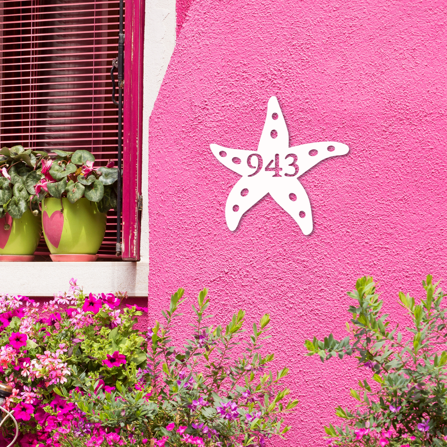 House Number Plaque - Starfish