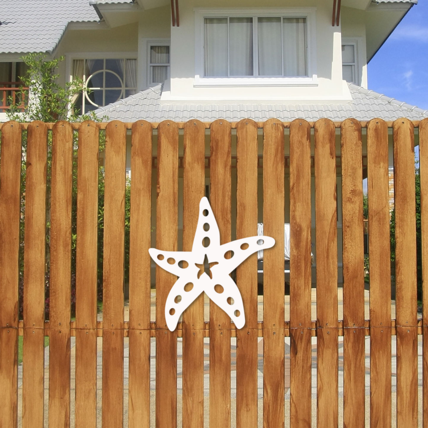 Wall Art, Starfish, Tropical, Outdoor Decor, Housewarming Gift, Nautical, Coastal, Custom, PVC Wall Art, Long Lasting