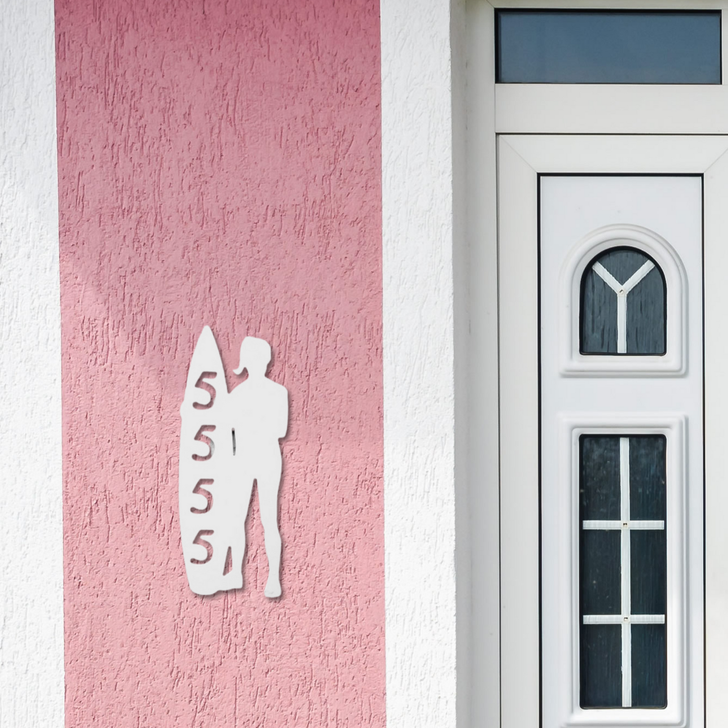 House Number Plaque - Surfer Girl