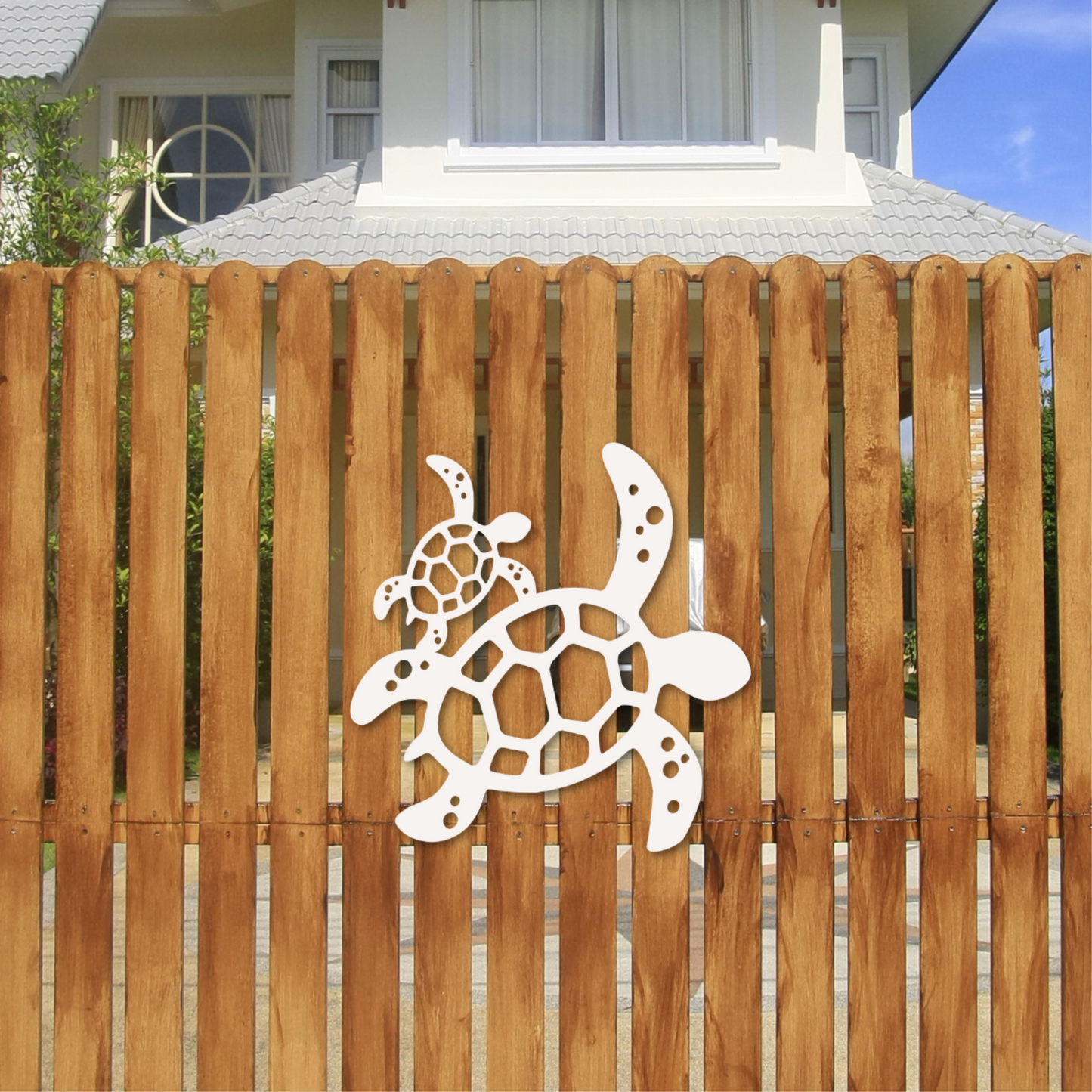 Wall Art, Turtle W/Baby 2021, Tropical, Outdoor Decor, Housewarming Gift, Custom, Coastal, Nautical, PVC Wall Art, Long Lasting