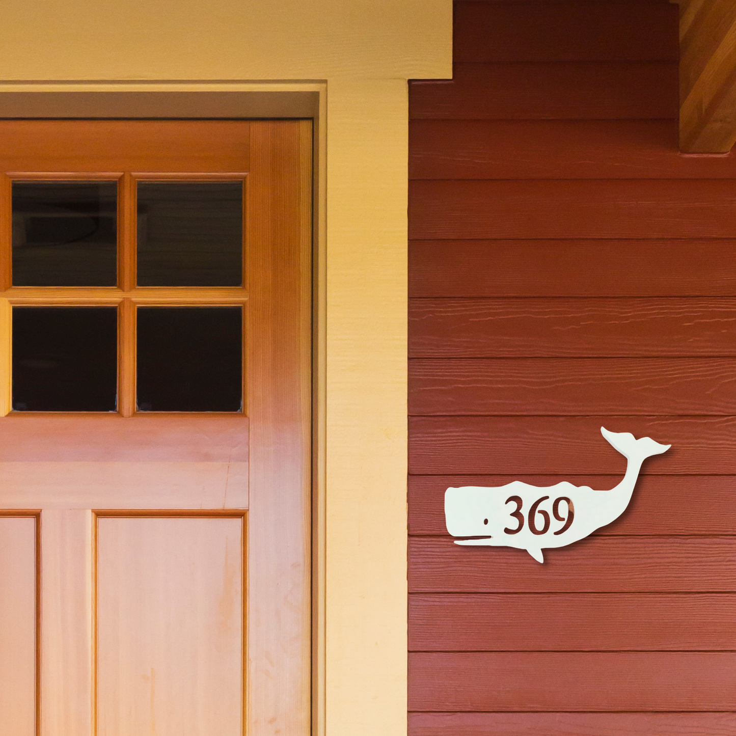 House Number Plaque - Whale