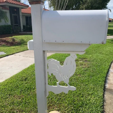 Mailbox Bracket - Rooster - Large 16" x21"